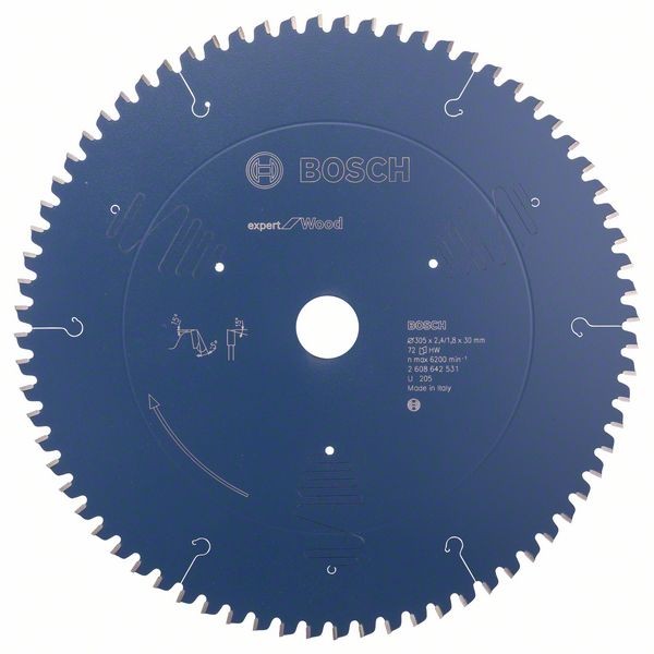 BOSCH KREISSÄGEBLATT EXPERT FOR WOOD, 305 X 30 X 2,4 MM, 72