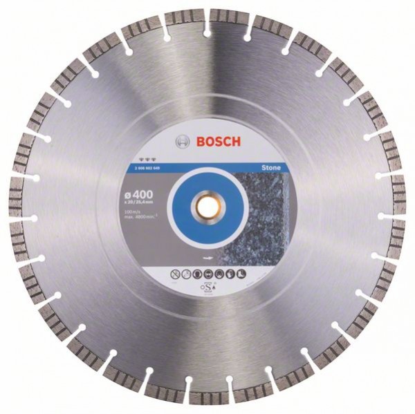 BOSCH DIAMANTTRENNSCHEIBE BEST FOR STONE, 400 X 20,00/25,40 X 3,2 X 12 MM