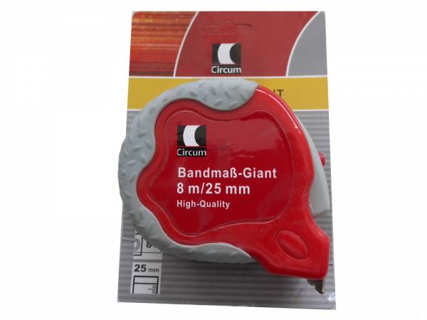 Circum Rollbandmaß Nylon 8 m Rollbandmass Metermaß Bandmaß Maßband