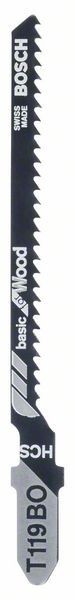 BOSCH STICHSÄGEBLATT T 119 BO, BASIC FOR WOOD, 5ER-PACK
