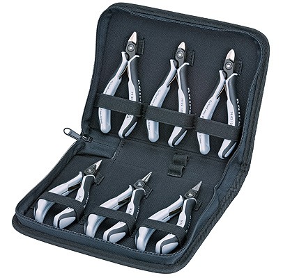 KNIPEX 00 20 16 P ESD Elektronikzangen-Set mit Werkzeugen für Arbeiten an elektronischen Bauteilen 2