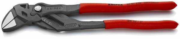 KNIPEX 86 01 250 SB Zangenschlüssel Zange und Schraubenschlüssel in einem Werkzeug 250 mm schwarz at
