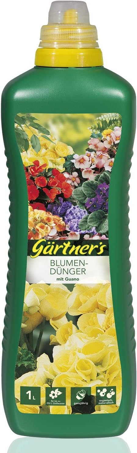 Gärtners Blumendünger mit Guano, 1 l CBdirekt für Werkzeug