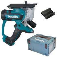 Makita Akku-Trockenbausäge 10,8 V SD100DY1J Solo + Makpac Säbelsäge Reciprosäge Makita Akku-Trockenbausäge 10,8 V SD100DY1J Solo + Makpac Säbelsäge Reciprosäge