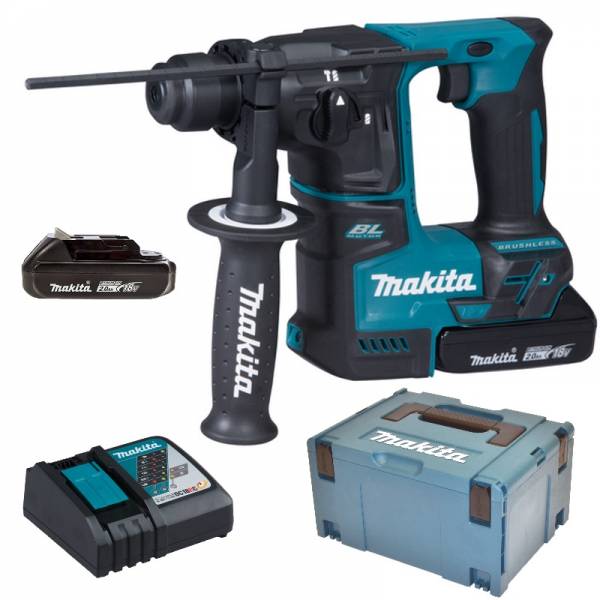 Makita Akku-Bohrhammer 18V DHR171RAJ 2x2,0 Ah Akku + Ladegerät + Makpac