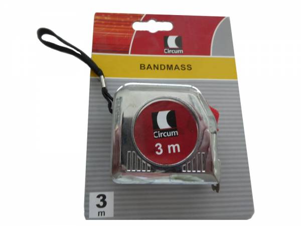 Circum Rollbandmaß 3 m x 12,5 mm Rollbandmass Massband Bandmaß Metermaß