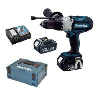Makita Akku-Schlagbohrschrauber DHP451RTJ 2x5,0Ah Akku und Ladegerät im Makpac Makita Akku-Schlagbohrschrauber DHP451RTJ 2x5,0Ah Akku und Ladegerät im Makpac
