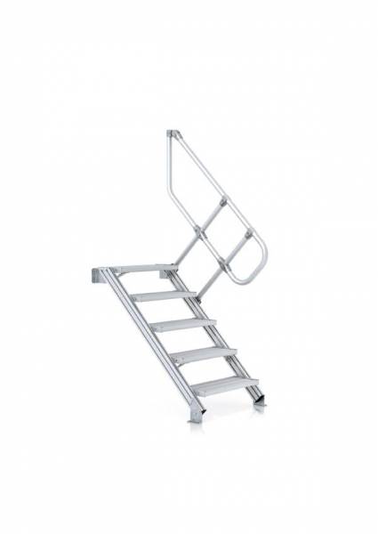 Zarges LM-Treppe 60° 19 Stufen, 600 mm breit, Höhe 4,75 m 40055218