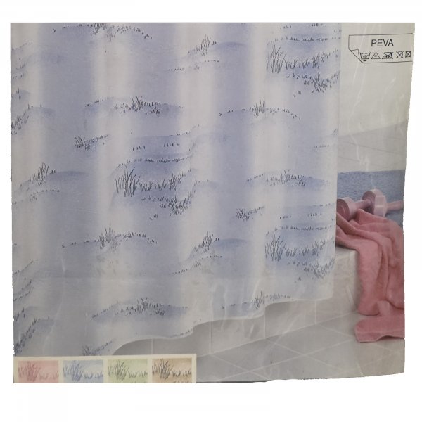 Spirella Duschvorhang NATURA 1800x2000 rose 1017419