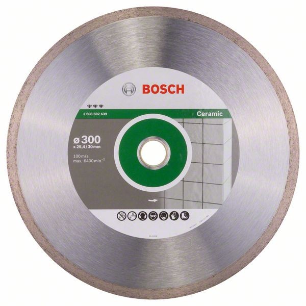 BOSCH DIAMANTTRENNSCHEIBE BEST FOR CERAMIC, 300 X 30/25,40 X 2,8 X 10 MM