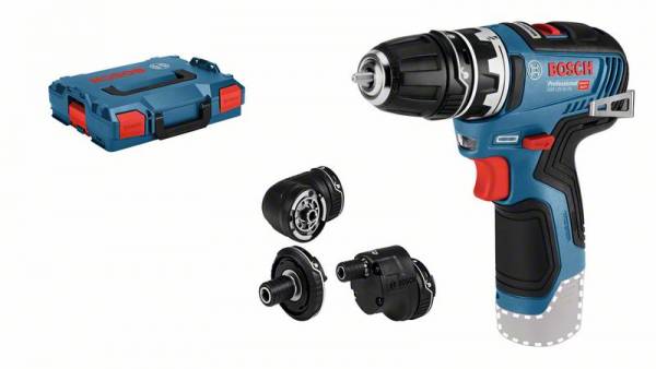 Bosch Akku-Bohrschrauber GSR 12V-35 FC, Solo Version, 4 Aufsätze, L-BOXX 06019H3003