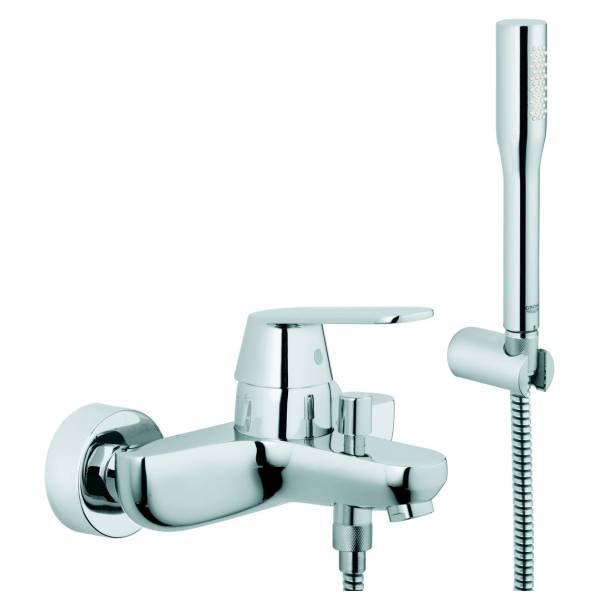 GROHE Wannenbatterie Eurosmart C 32832 mit Brausehalter u. Brauseschlauch chrom