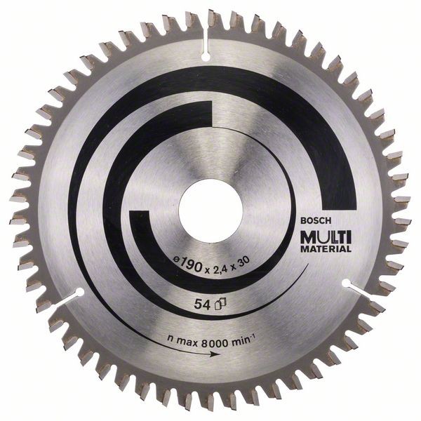 BOSCH KREISSÄGEBLATT MULTI MATERIAL, 190 X 30 X 2,4 MM, 54