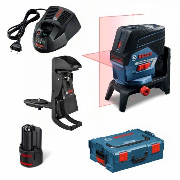 Bosch Linienlaser GCL 2-50 C, mit 1 x 2,0 Ah Li-Ion Akku, L-BOXX