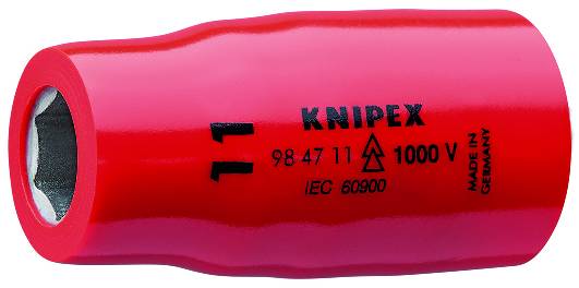 KNIPEX 98 47 11 Steckschlüsseleinsatz für Sechskantschrauben mit Innenvierkant 1/2" 54 mm
