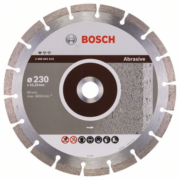 BOSCH DIAMANTTRENNSCHEIBE STANDARD FOR ABRASIVE, 230 X 22,23 X 2,3 X 10 MM