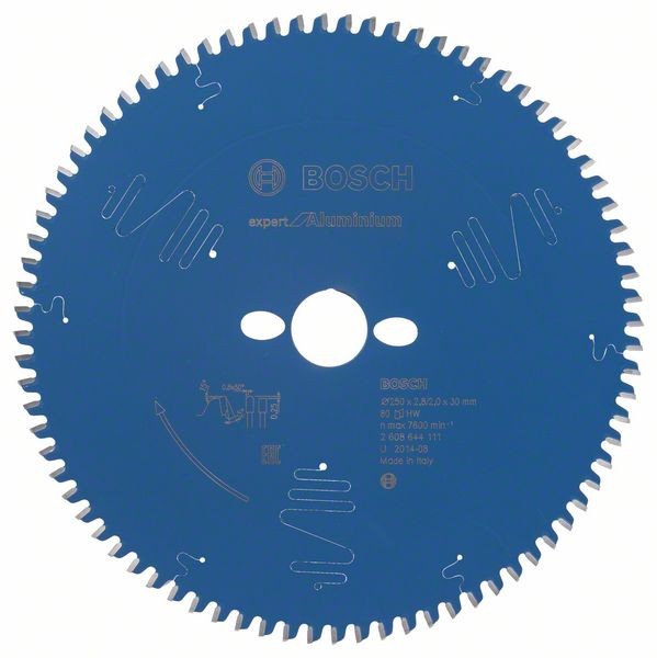 BOSCH KREISSÄGEBLATT EXPERT FOR ALUMINIUM, 250 X 30 X 2,8 MM, 80
