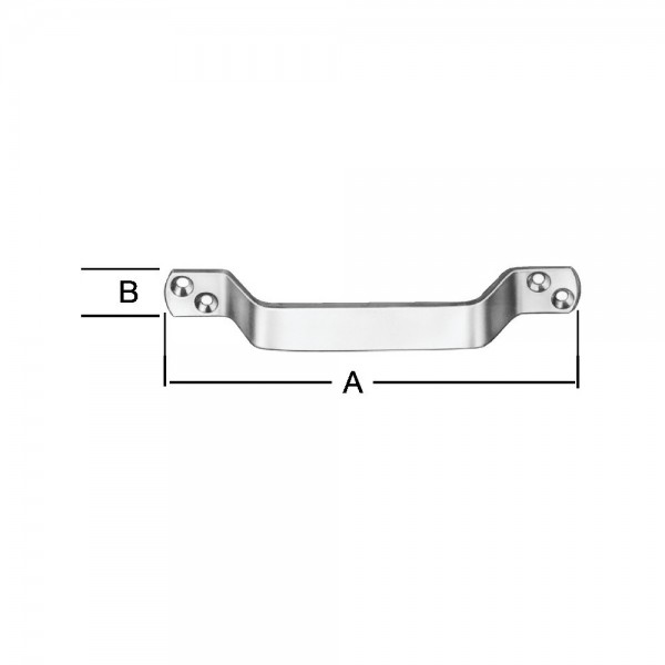 Handgriffe verzinkt Chrom200x20mm Nr. 193200Z