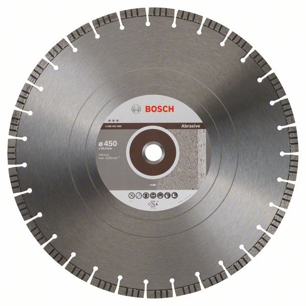 BOSCH DIAMANTTRENNSCHEIBE BEST FOR ABRASIVE, 450 X 25,40 X 3,6 X 12 MM