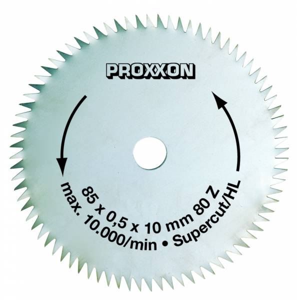 PROXXON Kreissägeblatt Super-Cut, 85 mm, 80 Zähne 28731