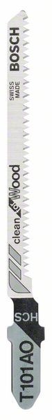 BOSCH STICHSÄGEBLATT T 101 AO, CLEAN FOR WOOD, 5ER-PACK