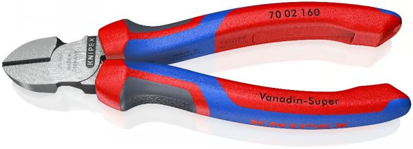 KNIPEX 70 02 160 SB Seitenschneider 160 mm schwarz atramentiert