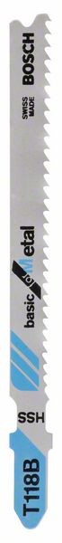 BOSCH STICHSÄGEBLATT T 118 B, BASIC FOR METAL, 100ER-PACK
