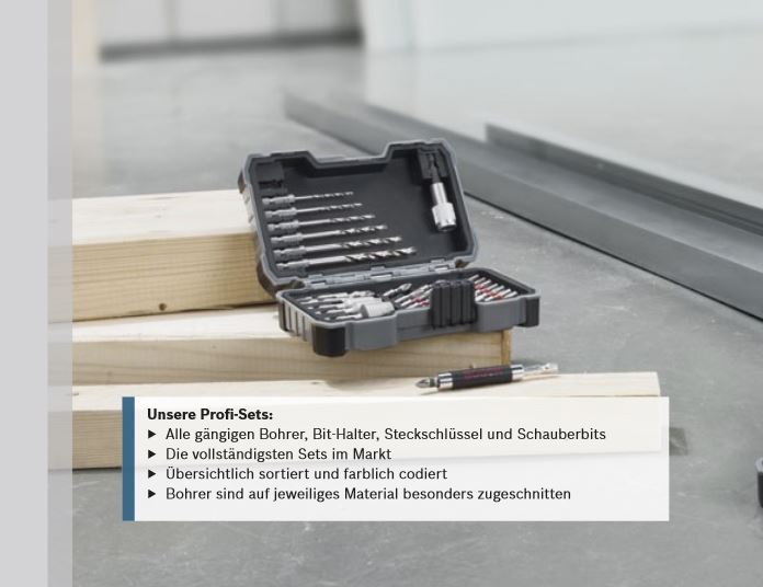 Bithalter in PVC-Box Bosch Bohrer und Bit-Set PRO Metal 35-teilig inkl 