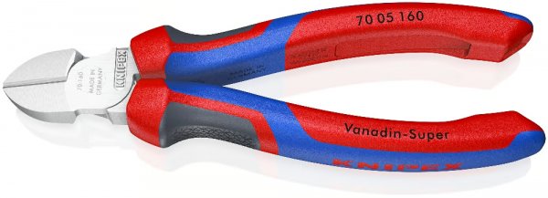 KNIPEX 70 05 160 SB Seitenschneider 160 mm verchromt