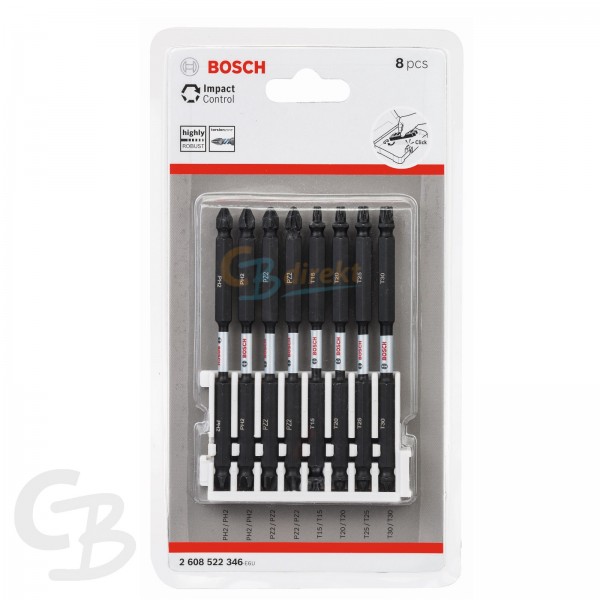 BOSCH DOPPELKLINGENBIT-SET IMPACT CONTROL, 8-TEILIG, DIVERSE, 110 MM 2608522346