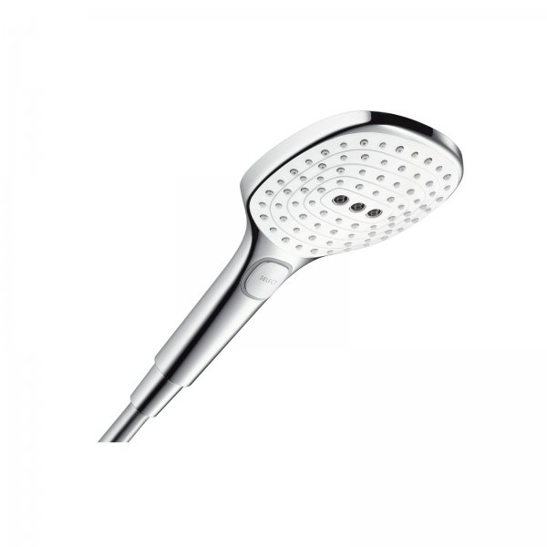 HG Handbrause Raindance Select E 120 weiss/chrom Hansgrohe 26520400