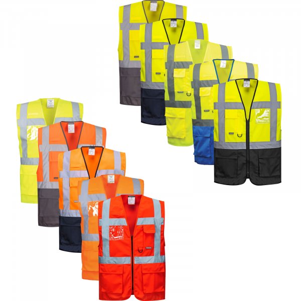 PORTWEST Warnschutz Weste oder Netzweste S476 C476 C496 verschiedene Modelle
