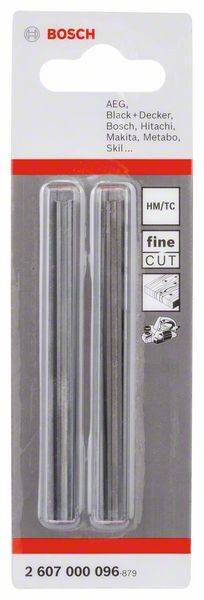 Bosch Hobelmesser gerade, HM, 40°, 2er-Pack