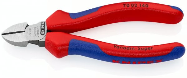 KNIPEX 70 02 140 SB Seitenschneider 140 mm schwarz atramentiert