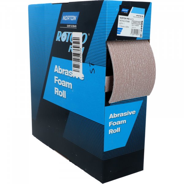 Norton Clipper PRO ROTOLO FOAM Schleifrolle 115mmx25m P120, 180, 240, 320, 400