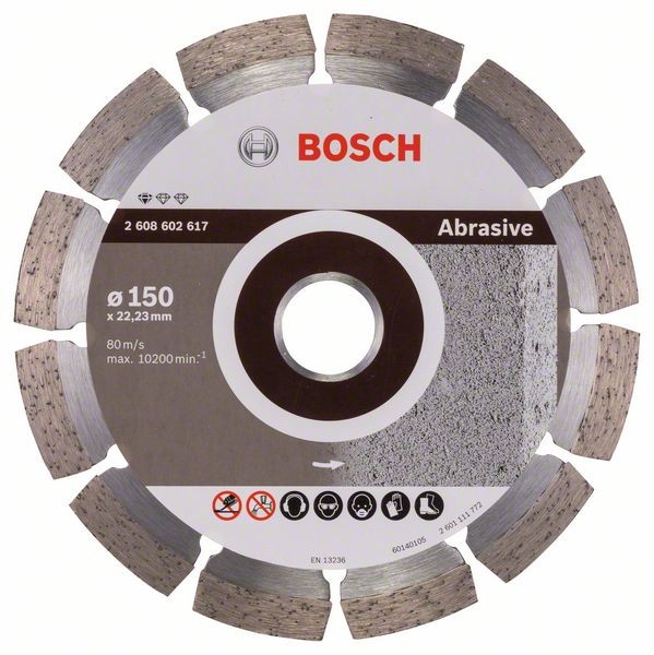 BOSCH DIAMANTTRENNSCHEIBE STANDARD FOR ABRASIVE, 150 X 22,23 X 2 X 10 MM