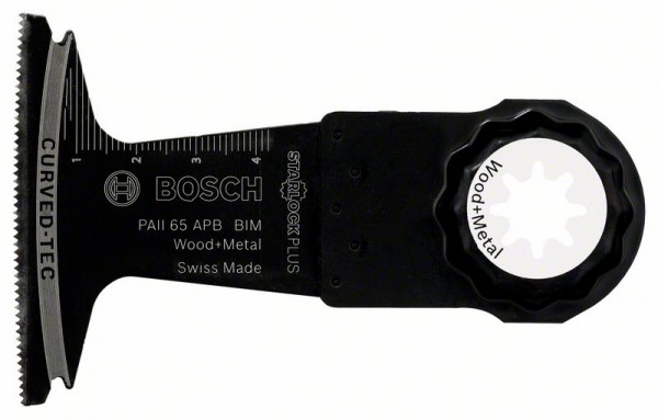 Bosch BIM Tauchsägeblatt PAII 65 APB Wood and Metal, 65 x 50 mm, 1er-Pack