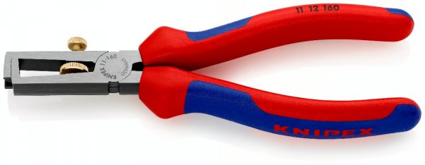 KNIPEX 11 12 160 Abisolierzange universal 160 mm schwarz atramentiert