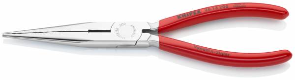 KNIPEX 26 13 200 Flachrundzange mit Schneide (Storchschnabelzange) 200 mm