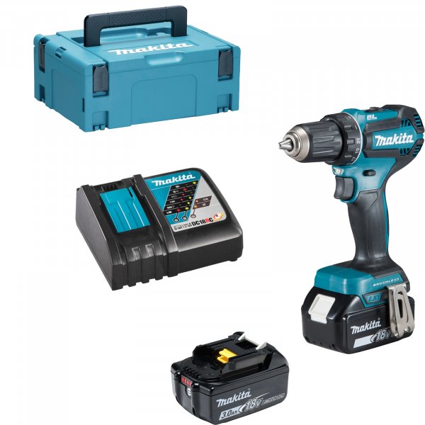 Makita Akku-Bohrschrauber 18V DDF485RFJ 2x 3,0 AH