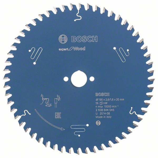 BOSCH KREISSÄGEBLATT EXPERT FOR WOOD, 190 X 20 X 2,6 MM, 56