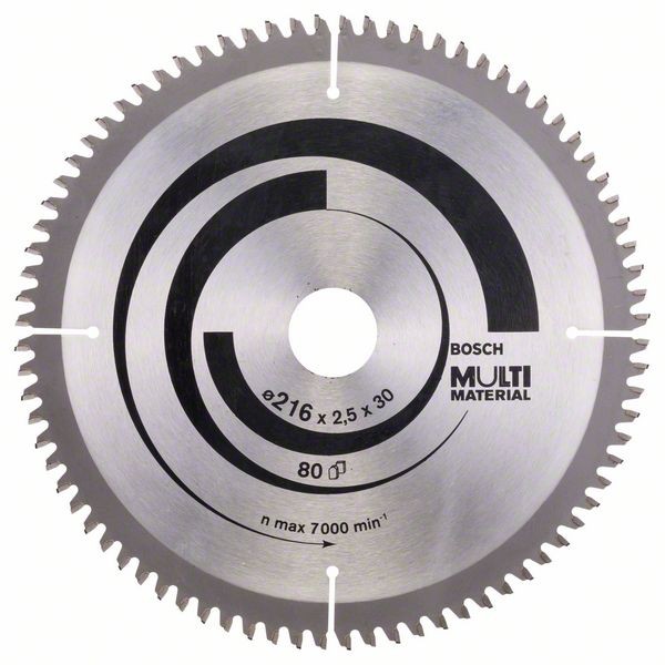 BOSCH KREISSÄGEBLATT MULTI MATERIAL, 216 X 30 X 2,5 MM, 80