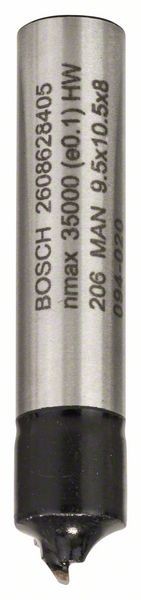 BOSCH VIERTELSTABFRÄSER, 8 MM, R1 3,2 MM, D 9,5 MM, L 10,2 MM, G 41 MM