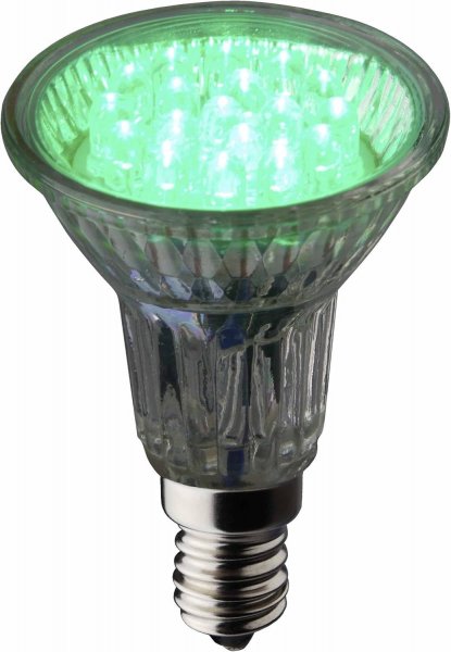 HV LED LAMPE E14 1-2 W, GRÜN, BLISTER