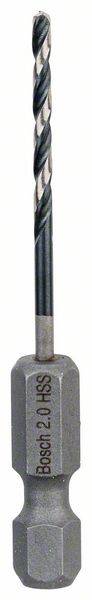 Bosch HSS Spiralbohrer mit Sechskantschaft, 2 x 24 x 60 mm, 1er-Pack