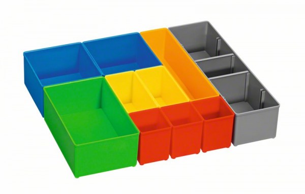 BOSCH BOXEN FÜR KLEINTEILEAUFBEWAHRUNG, I-BOXX 72 INSET BOX SET 10 PCS