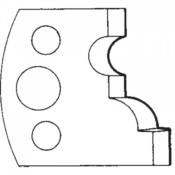scheppach Profilmesser Paar 63207724 wie Leitz 026124ID.-NR. 100 129 024