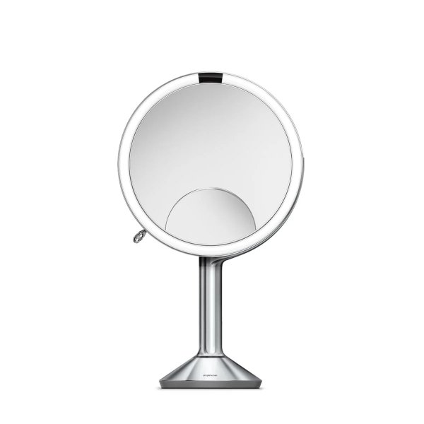 simplehuman Kosmetikspiegel Sensorspiegel TRIO ST3024edelstahl gebürstet 1-5-10-fache Vergrößerung
