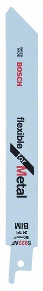 BOSCH SÄBELSÄGEBLATT S 922 AF, FLEXIBLE FOR METAL, 5ER-PACK