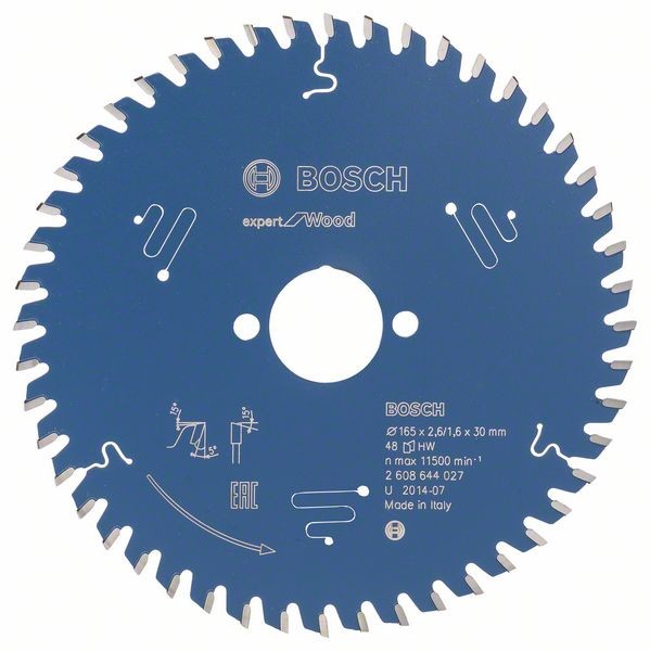 BOSCH KREISSÄGEBLATT EXPERT FOR WOOD, 165 X 30 X 2,6 MM, 48